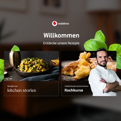 Kochen leicht gemacht – mit der Vodafone Giga AR Cooking-App