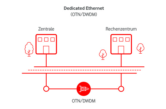 Grafik Dedicated Ethernet erklärt