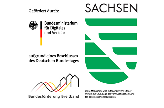 Firmenlogos der Ausbaupartner für das Glasfasernetz in Leipzig