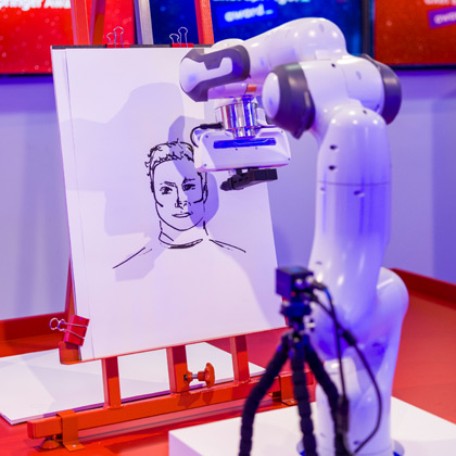 Portrait painting with 5G: low latency for robots