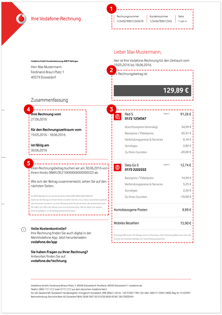Vodafone Rechnung Zahlen