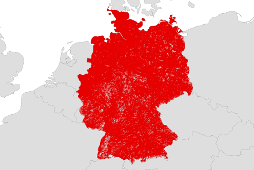 Unsere Netzkarte für ganz Deutschland