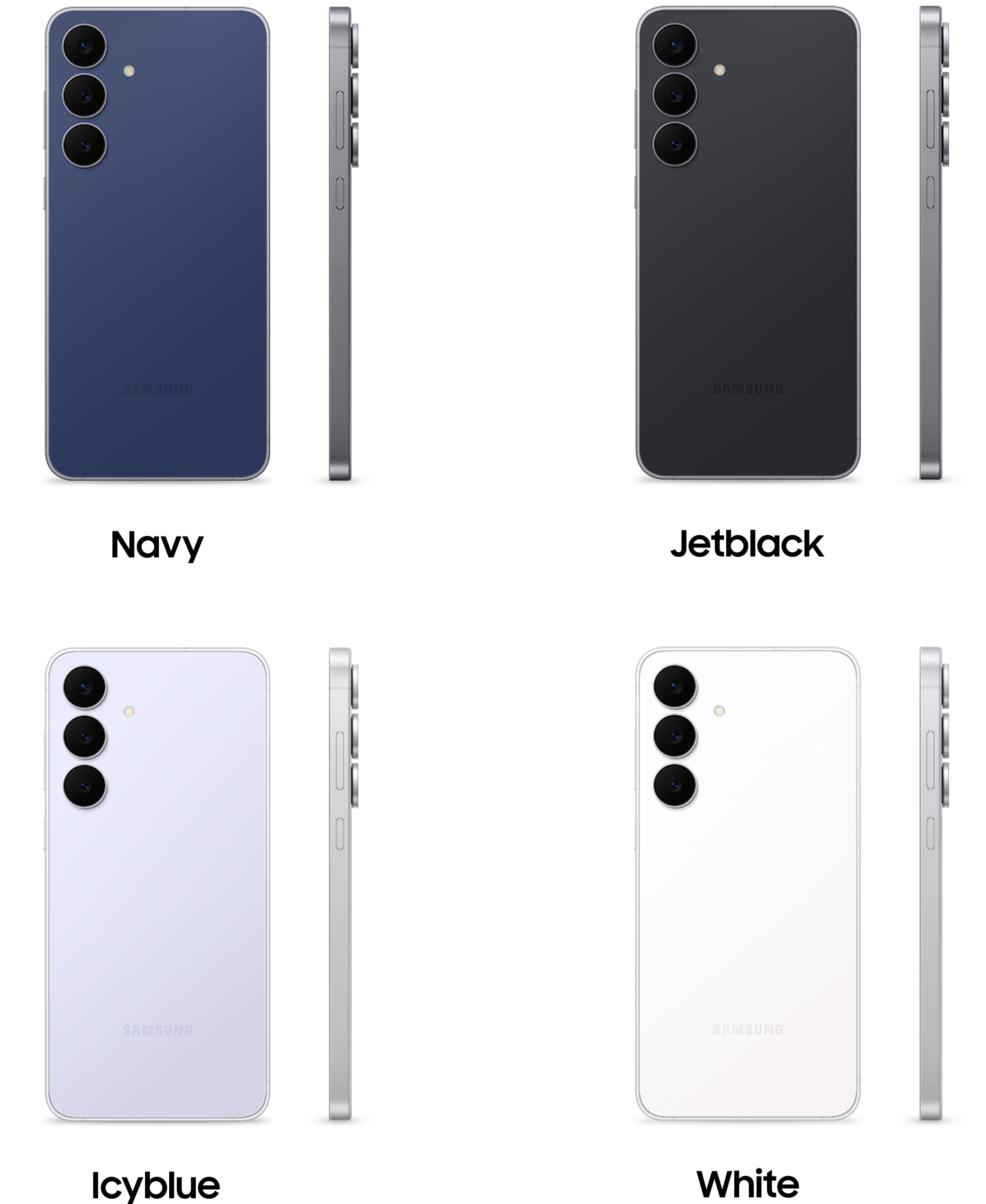 Zwei Galaxy S25 FE Smartphones stehen nebeneinander. Das Gert in Navy auf der linken Seite ist mit der Rckseite nach vorne ausgerichtet, whrend das Gert auf der rechten Seite mit der linken Seite nach vorne ausgerichtet ist.Zwei Galaxy S25 FE Smartphones stehen nebeneinander. Das Gert in Jetblack auf der linken Seite ist mit der Rckseite nach vorne ausgerichtet, whrend das Gert auf der rechten Seite mit der linken Seite nach vorne ausgerichtet ist.Zwei Galaxy S25 FE Smartphones stehen nebeneinander. Das Gert in Icyblue auf der linken Seite ist mit der Rckseite nach vorne ausgerichtet, whrend das Gert auf der rechten Seite mit der linken Seite nach vorne ausgerichtet ist.Zwei Galaxy S25 FE Smartphones stehen nebeneinander. Das Gert in White auf der linken Seite ist mit der Rckseite nach vorne ausgerichtet, whrend das Gert auf der rechten Seite mit der linken Seite nach vorne ausgerichtet ist.