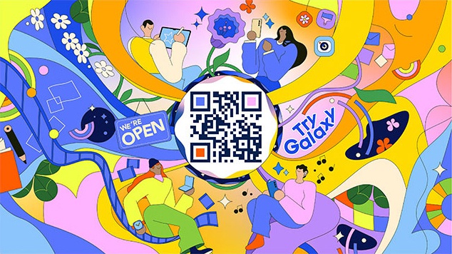 QR-Code fr Try Galaxy. Fhrt zu https://de.trygalaxy.com/?utm_source=samsungcom&utm_medium=qr&utm_campaign=trygalaxy