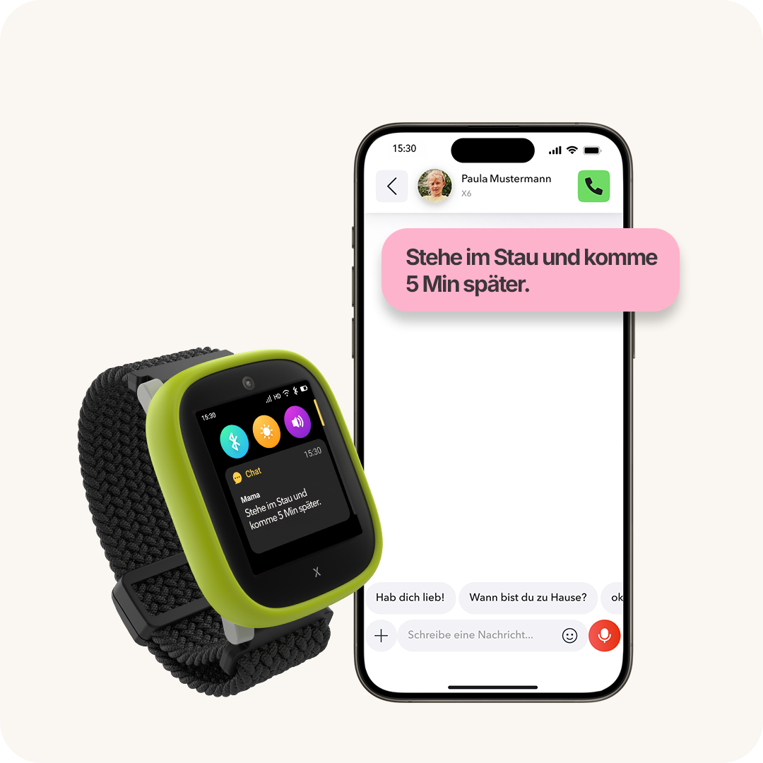 Text- und Sprachnachrichten auf der Xplora Smartwatch