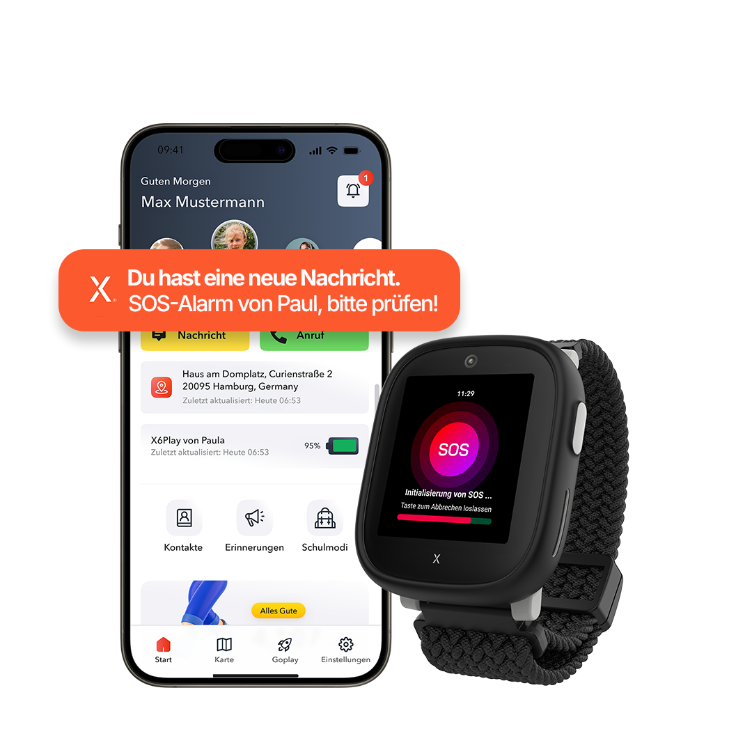 SOS-Funktion der Xplora Smartwatch