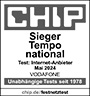 CHIP Test Sieger fr Internet-Anbieter Siegel national 